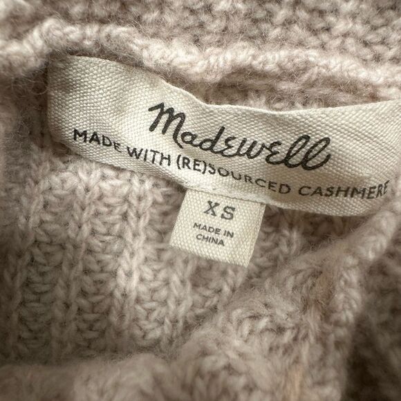Madewell resourced cashmere turtleneck sweater beige - Picture 3 of 4
